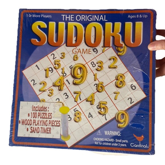 The Original Sudoku Board Game (Cardinal, 2005) New Sealed Box Wooden Pieces - Picture 3 of 9